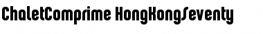 ChaletComprime-HongKongSeventy Regular Font Title Preview