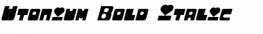 Utonium Bold Italic Font Title Preview