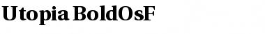 Utopia Bold with Oldstyle Figures Font Title Preview