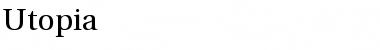 Utopia Regular Font Title Preview