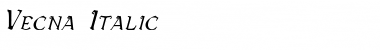 Vecna Italic Font Title Preview