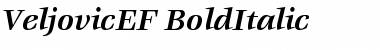 VeljovicEF BoldItalic Font Title Preview