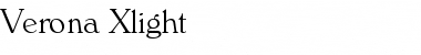 Verona-Xlight Regular Font Title Preview