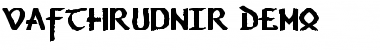 Vafthrudnir Demo Regular Font Title Preview
