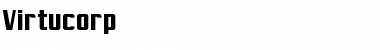 Virtucorp Regular Font Title Preview