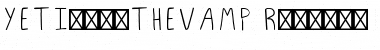 YETI + THE VAMP Regular Font Title Preview