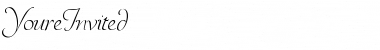 YoureInvited Regular Font Title Preview