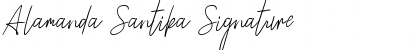 Alamanda Santika Signature Regular Font Title Preview