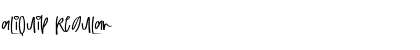 aliquip Regular Font Title Preview