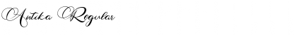 Antika Regular Font Title Preview