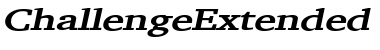 ChallengeExtended BoldItalic Font Title Preview