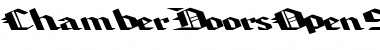 ChamberDoorsOpen99 Regular Font Title Preview
