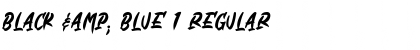Black & Blue 1 Regular Font Title Preview