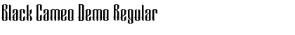 Black Cameo Demo Regular Font Title Preview