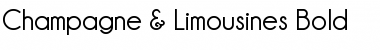 Champagne & Limousines Bold Font Title Preview