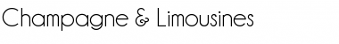 Champagne & Limousines Regular Font Title Preview