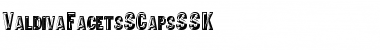 ValdivaFacetsSCapsSSK Regular Font Title Preview