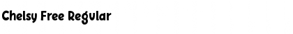 Chelsy Free Regular Font Title Preview
