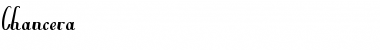 Chancera Regular Font Title Preview