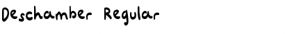 Deschamber Regular Font Title Preview