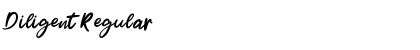 Diligent Regular Font Title Preview