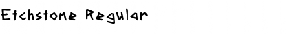 Etchstone Regular Font Title Preview