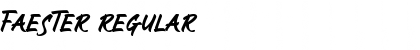 Faester Regular Font Title Preview