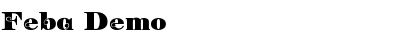 Feba Demo Font Title Preview