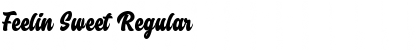 Feelin Sweet Regular Font Title Preview