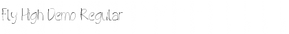 Fly High Demo Regular Font Title Preview