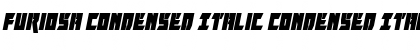 Furiosa Condensed Italic Condensed Italic Font Title Preview