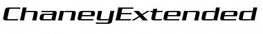 ChaneyExtended Italic Font Title Preview