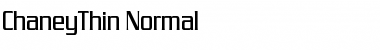 ChaneyThin Normal Font Title Preview