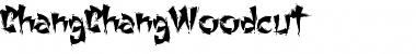 ChangChangWoodcut Regular Font Title Preview