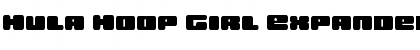 Hula Hoop Girl Expanded Expanded Font Title Preview