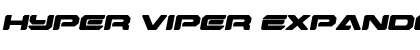 Hyper Viper Expanded Semi-Ital Expanded Semi-Italic Font Title Preview