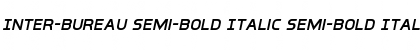 Inter-Bureau Semi-Bold Italic Semi-Bold Italic Font Title Preview