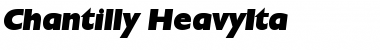 Chantilly-HeavyIta Regular Font Title Preview