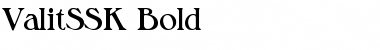 ValitSSK Bold Font Title Preview