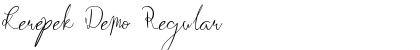 Kerepek Demo Regular Font Title Preview