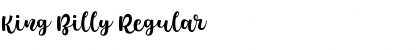 King Billy Regular Font Title Preview