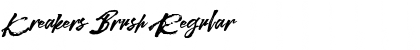 Kreakers Brush Regular Font Title Preview