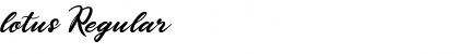 lotus Regular Font Title Preview