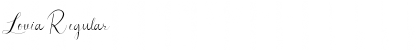 Lovia Regular Font Title Preview