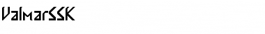 ValmarSSK Regular Font Title Preview