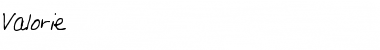 Valorie Hand Font Title Preview