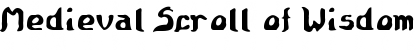 Medieval Scroll of Wisdom Regular Font Title Preview