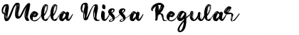 Mella Nissa Regular Font Title Preview