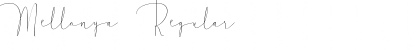 Mellonya Regular Font Title Preview