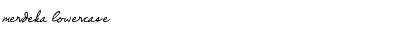 merdeka lowercase Font Title Preview